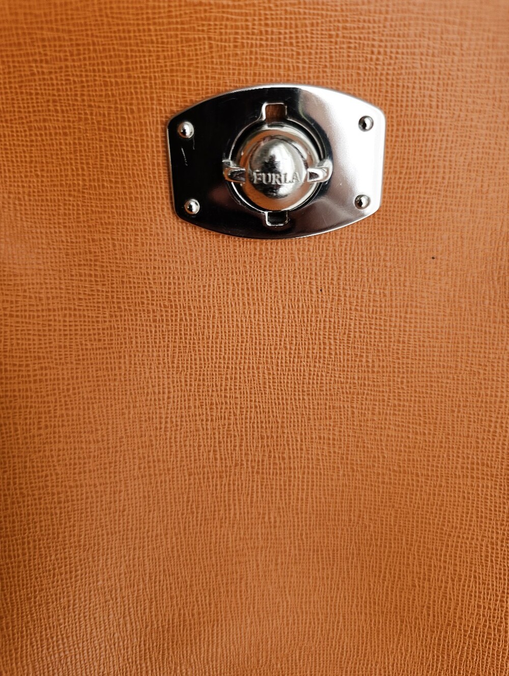 Furla Cognac Leather Satchel - Picture 11 of 11